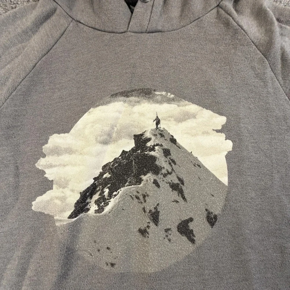The North Face Mens International Collection Mountain Hoodie Gray Medium 1515